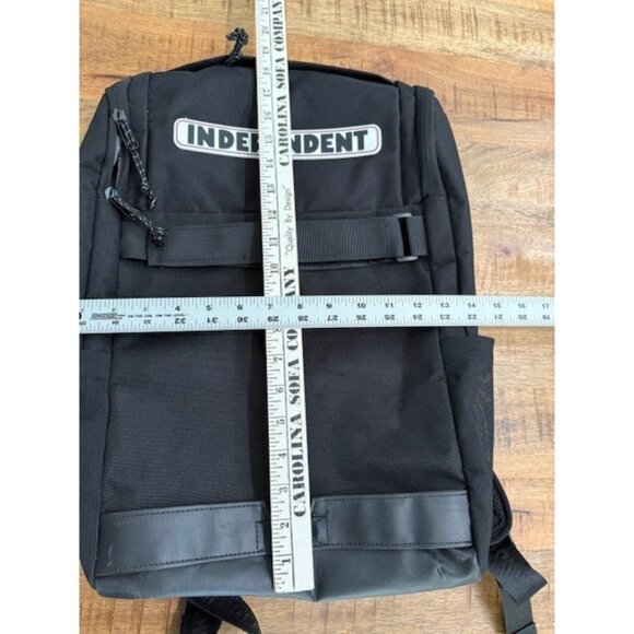 Independent Trucks Skateboarding Skate Board Bag Backpack Black Y2K Zipper EUC - Picture 10 of 13